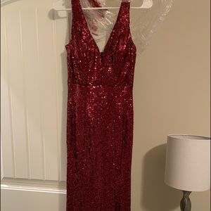 Red Sparkly Prom Dress